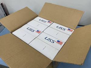 lot 44 image: New in Box - Lot of Speakers - 4 PAIRS - USS CR-5.25 Round In-Wall  Ceiling Speakers