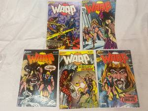 lot 26 image: Five Collectible 1983 Warp Comic Books
