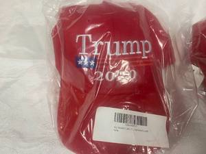 lot 31 image: Pair of Trump 2020 Red Baseball Caps