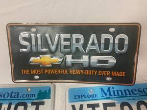 lot 32 image: Seven Miscellaneous  License Plates