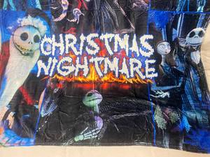 lot 42 image: New Christmas Nightmare Plush Blanket