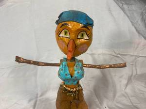 lot 68 image: Custom Made Harley Davidson Biker Chick 19 H x 11