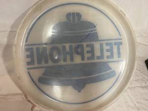 lot 81 image: Vintage Telephone Sign