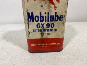 lot 115 image: Vintage Mobilube Oil Container