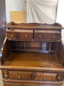 lot 140 image: Roll Top Desk