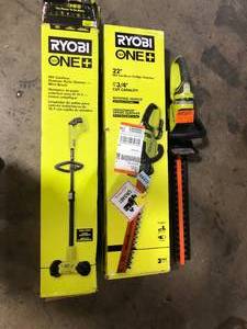 Lot of Assorted Ryobi Lawn Care Items Various Conditions  Customer Returns See Pictures