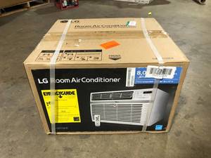 LG 8,000 BTU 115-Volt Window Air Conditioner LW8016ER with ENERGY STAR and Remote in White  Customer Returns See Pictures