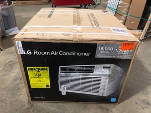 LG 18,000 BTU 230208-Volt Window Air Conditioner LW1816ER with ENERGY STAR and Remote in White  Customer Returns See Pictures
