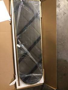 XRAMFY 18 in. W x 58 in. H Arched Gold Full Length Standing Floor Mirror   Customer Returns See Pictures