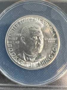 1949-D US BOOKER T WASHINGTON HALF DOLLAR ANACS MS63