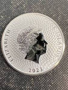 1 TROY OZ .999 FINE SILVER 2023 COOKS ISLAND ROUND