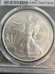 2023 AMERICAN SILVER EAGLE PCGS MS70