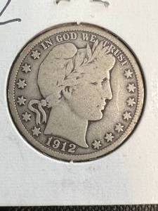 1912 US BARBER HALF DOLLAR