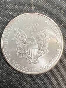 2010 AMERICAN SILVER EAGLE 1 TROY OZ .999 FINE SILVER