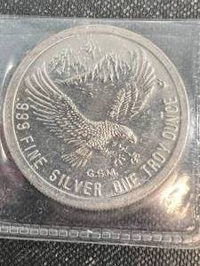 1 TROY OZ .999 FINE SILVER HIGHLAND MINT ROUND