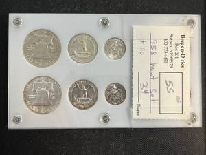 1958 US MINT SETS IN CAPITAL HOLDER