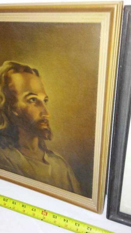 lot 487 image: Vintage Framed Litho painting and More