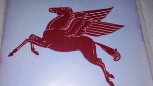 lot 215 image: Mobil Oil Pegasus Metal Sign.
