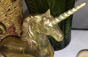lot 240 image: Brass Unicorn Dcor.