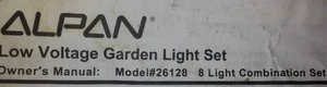 lot 264 image: Alpan Low Voltage Garden Light Set.