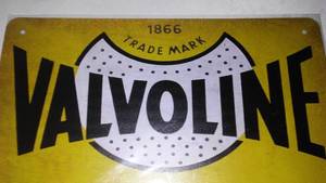 lot 268 image: Valvoline Motor Oil Metal Sign.