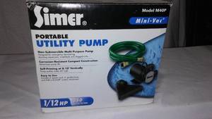 lot 280 image: Simer Portable Utility Pump