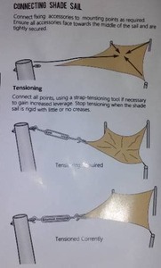lot 314 image: Shade Sail 26-Foot X 20 Foot.