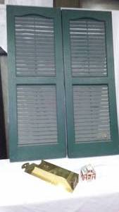 lot 323 image: Green Plastic Shudders And More.