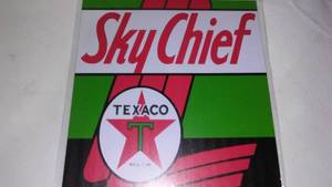 lot 350 image: Texaco Sky Chief Metal Sign.