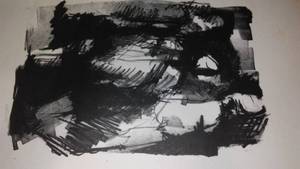 lot 364 image: Vintage Charcoal Print Numbered 1 of 4, Marcelius famous illustrator.