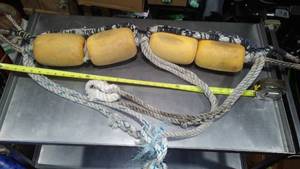 lot 372 image: Vintage Buoys And Rope.