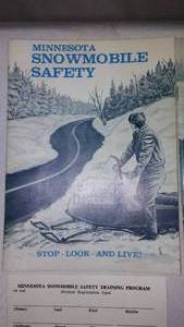 lot 374 image: Snowmobile Safety Course Materials. 1969 and 1970