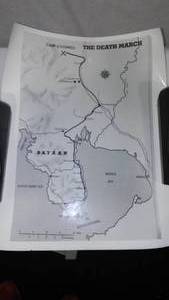 lot 375 image: Bataan Death March. Photo of map