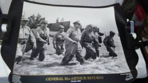 lot 380 image: General MacArthur Returns Poster.