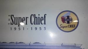 lot 383 image: The Santa Fe Super Chief Passenger Train Art.