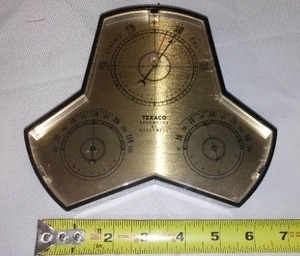 lot 408 image: Texaco Barometer Gauge, Weather Center.