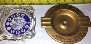lot 412 image: Vintage Ashtrays.