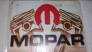 lot 418 image: Mopar Metal Sign.