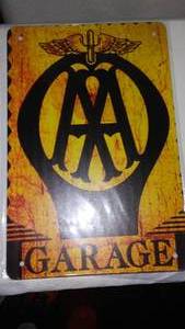 lot 422 image: Aa Garage Metal Sign.