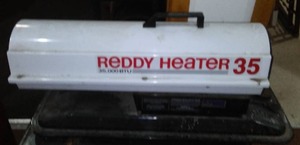 lot 444 image: Kerosene Ready Heater 35000 BTU.