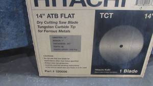 lot 24 image: Hitachi 14 Dry Cutting Saw Blade