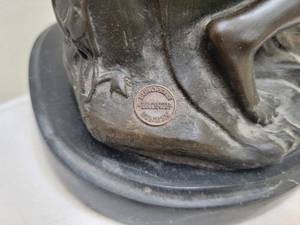 lot 12 image: European Foundry Thinking Woman