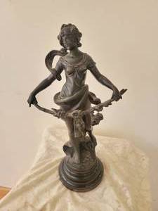 lot 30 image: Nouveau Bronze Woman Figure