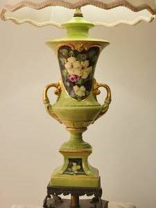 lot 70 image: Sevre Style Porcelain Table Lamp