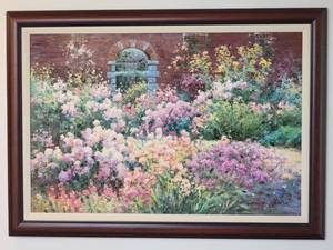 lot 74 image: Charles Jhar Wild Flower Garden Painting