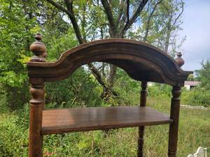 lot 77 image: French Provencial Open Curio Shelf, A