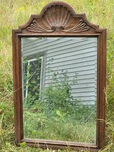 lot 79 image: Scalloped Dcor Mirror