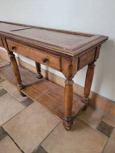lot 133 image: Primitive Low Console Table