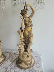 lot 3B image: Complementing Moreau Mothering Goddesses with Crystal Girandole