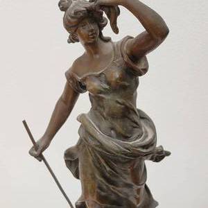 lot 41 image: Moreau Amphtrite Goddess of the Sea 19th C. Sculpture, France